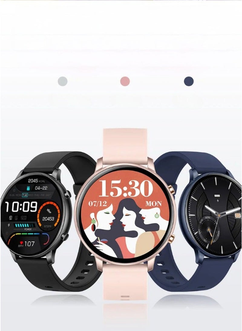 أولون ساعة ذكية Aolon GTR مع مكالمات بلوتوث ومراقبة الصحة – مقاومة للماء – مثالية للرجال والنساء - Image 1